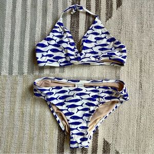 [crewcuts] blue fish bikini